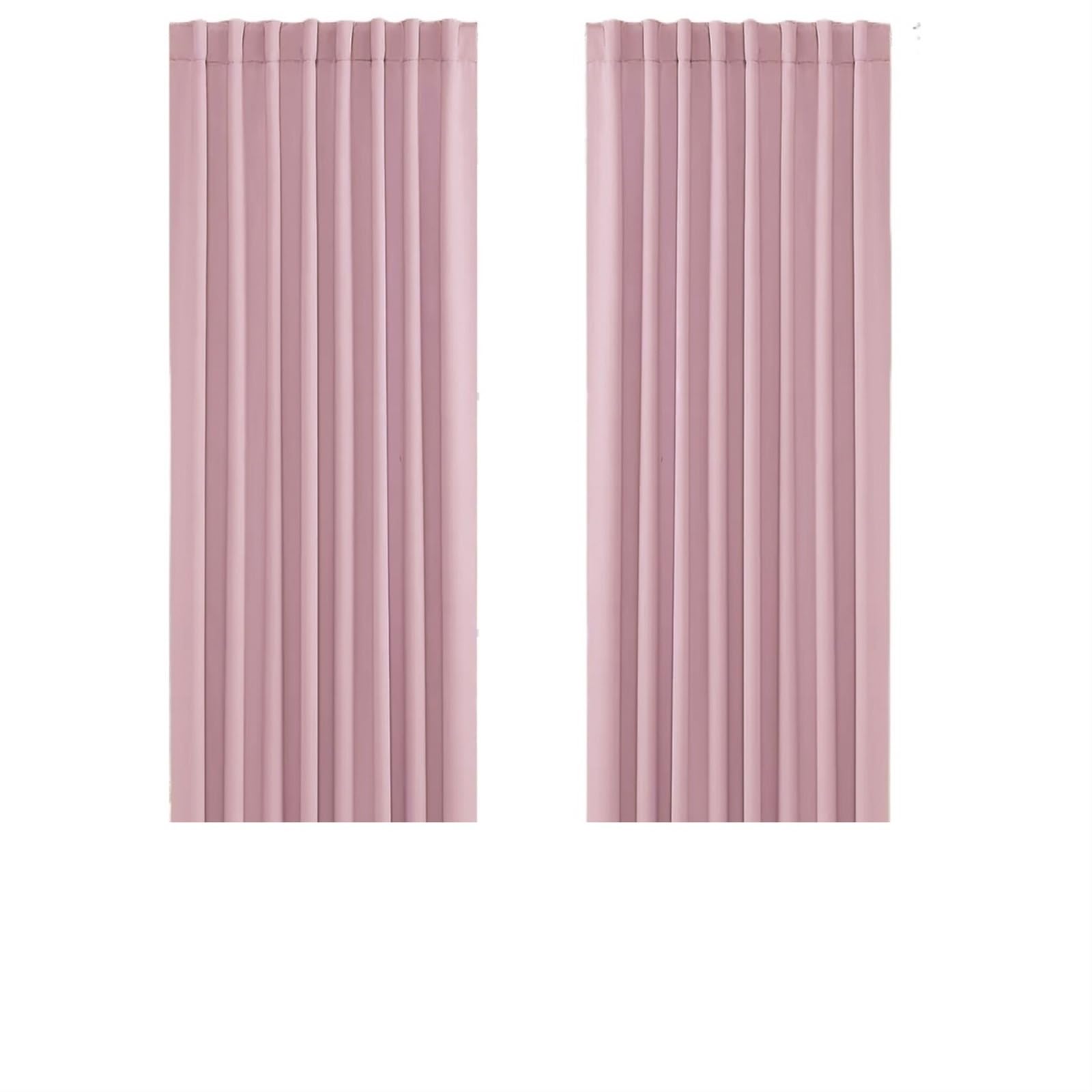 LXLAEOANG Blackout Curtains Blackout Curtains Darkening Thermal Insulated Window Drapes(2 Panel Pink,132x213cm)