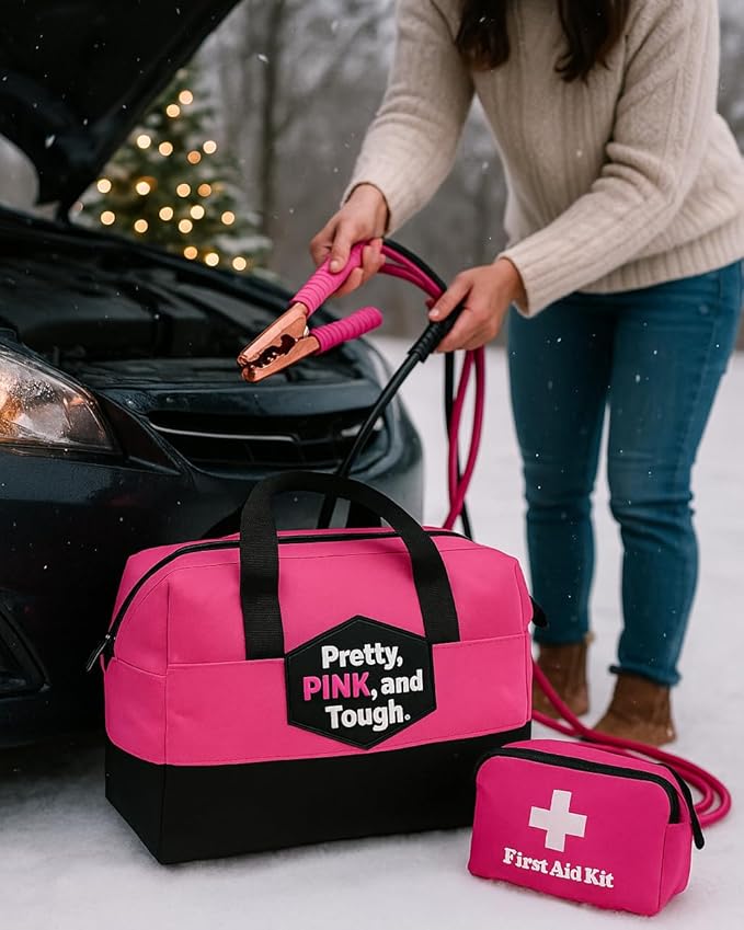 Kit de Seguridad Vial Pretty Pink - Accesorios para Mujeres - Bolsa Resistente miniatura 6