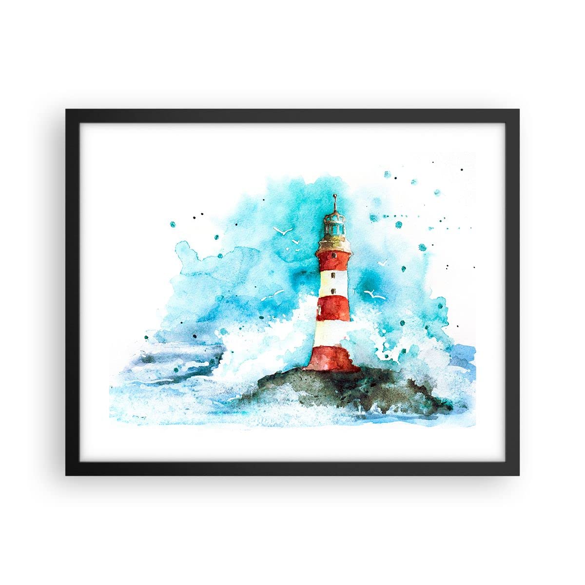 ARTTOR Poster Cadre Noir 50x40 cm Affiche Enfants Paysages - 2939 - P2B