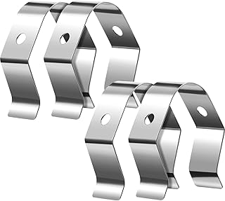 Jovitec 4 Pack Grill Meat Thermometer Probe Clip Holder for Ambient Temperature Universal A Style Readings of BBQ Smoker Oven Grill