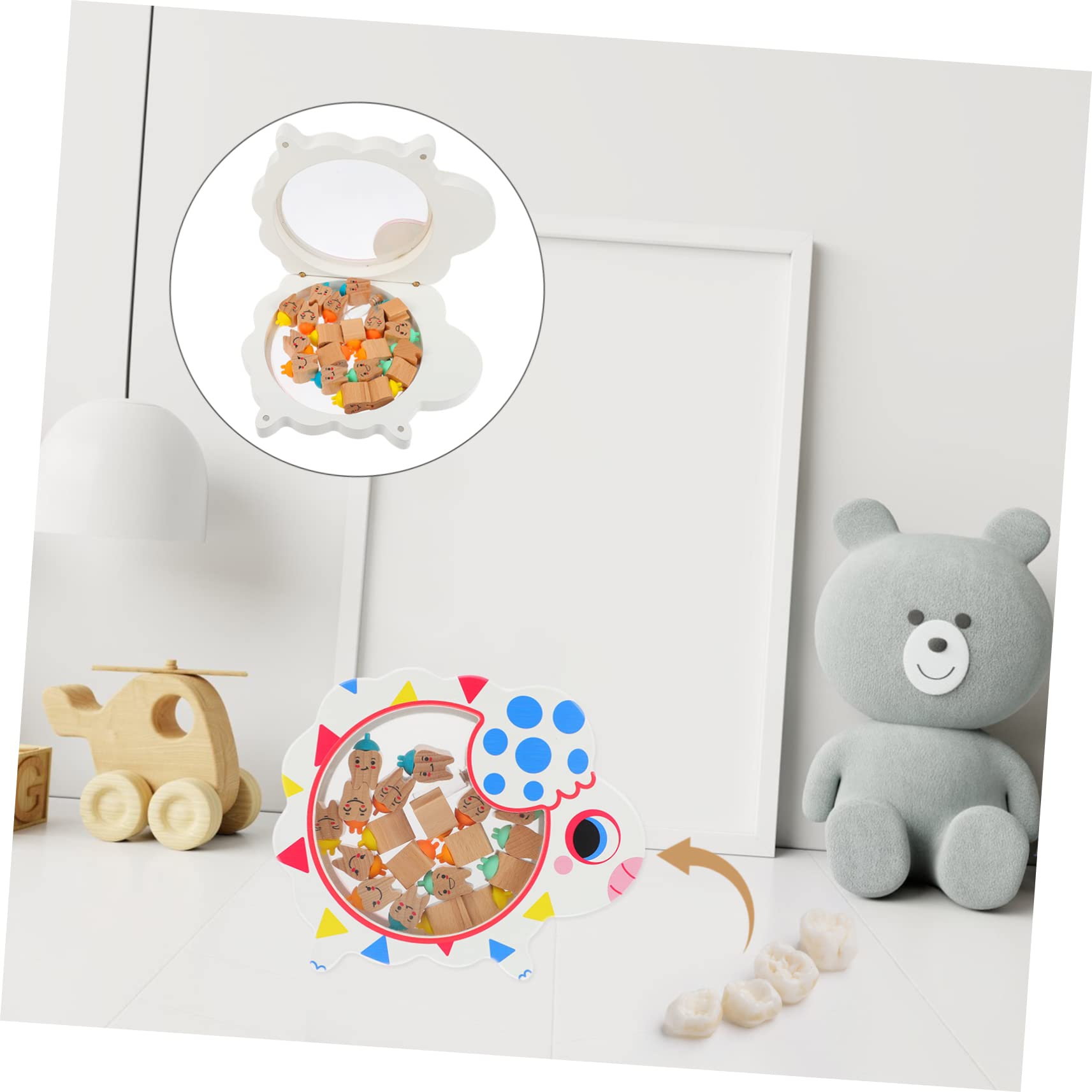 IWOWHERO 20pcs Baby Memorial Box Wooden Tooth Storage Lanugo Bottle Smooth Surface for Boys and Girls' First Tooth Keepsake