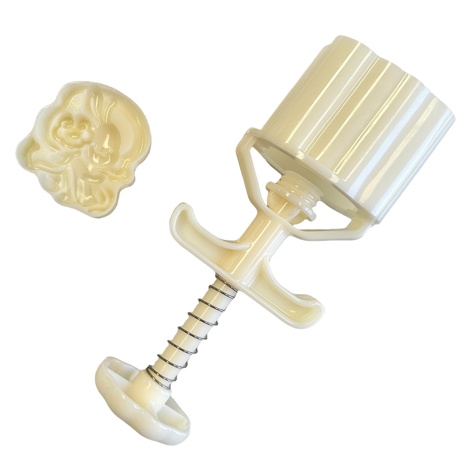 Buxuaaaa Festival Stamp Molds Hand Press Rabbits Patterned Embosser for Festival Pastries Making Cookie Stamp