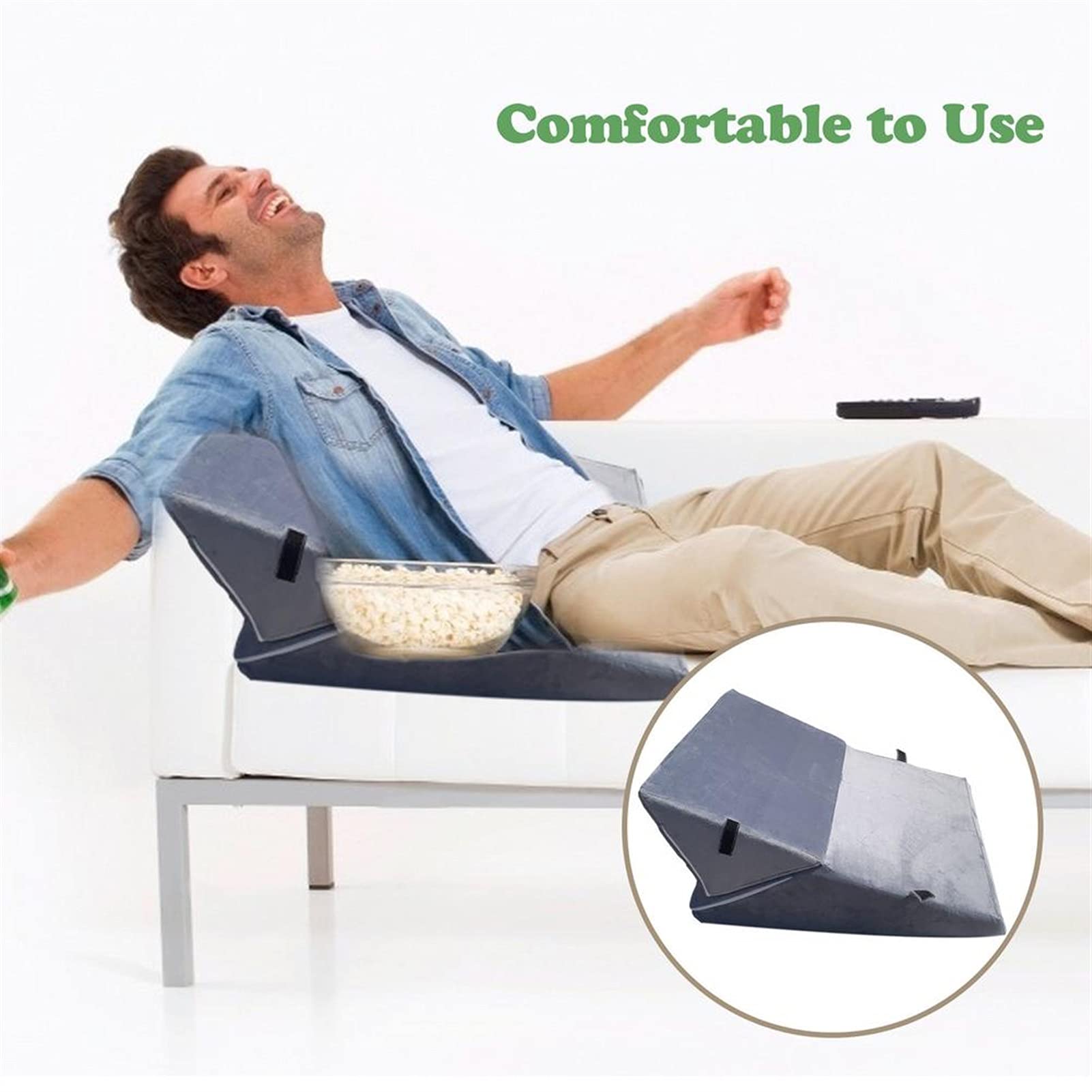 Memoria Espuma cuña Almohada Ajustable Dormir Inclinado cojín de la Pierna elevación Trasera Cojines de Soporte Lumbar