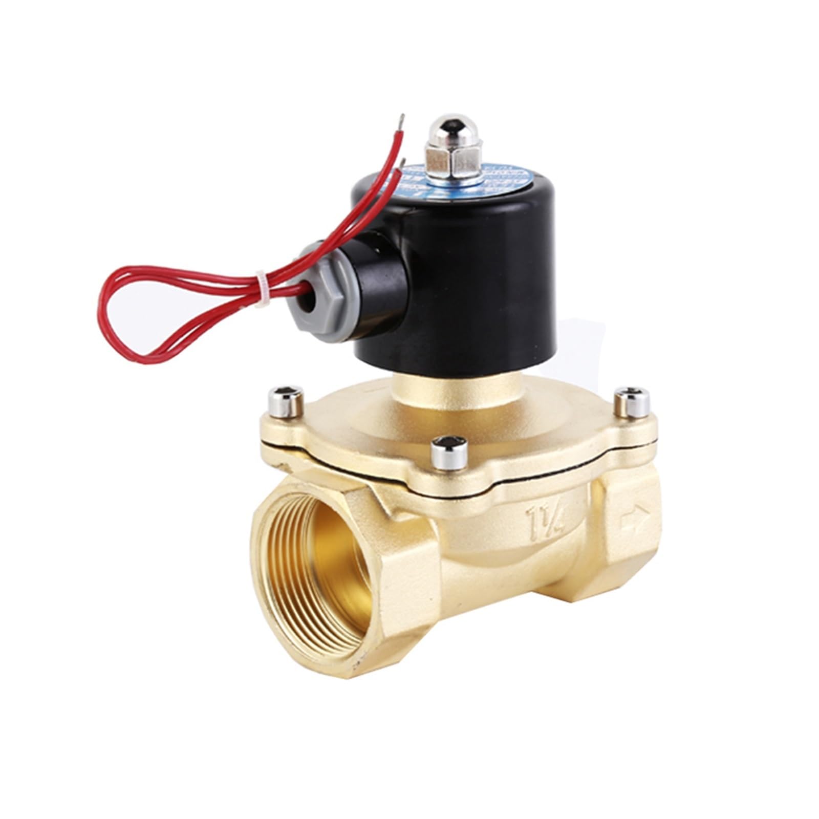 1-1/2'' Normally Closed Solenoid Valve 24V 12V 220V 110V Brass For Gas