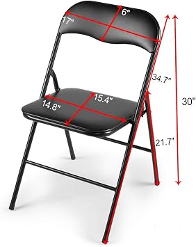 TOBBI 5-Piece Folding Table and Chairs Set Multipurpose Kitchen Dining Games Table Set