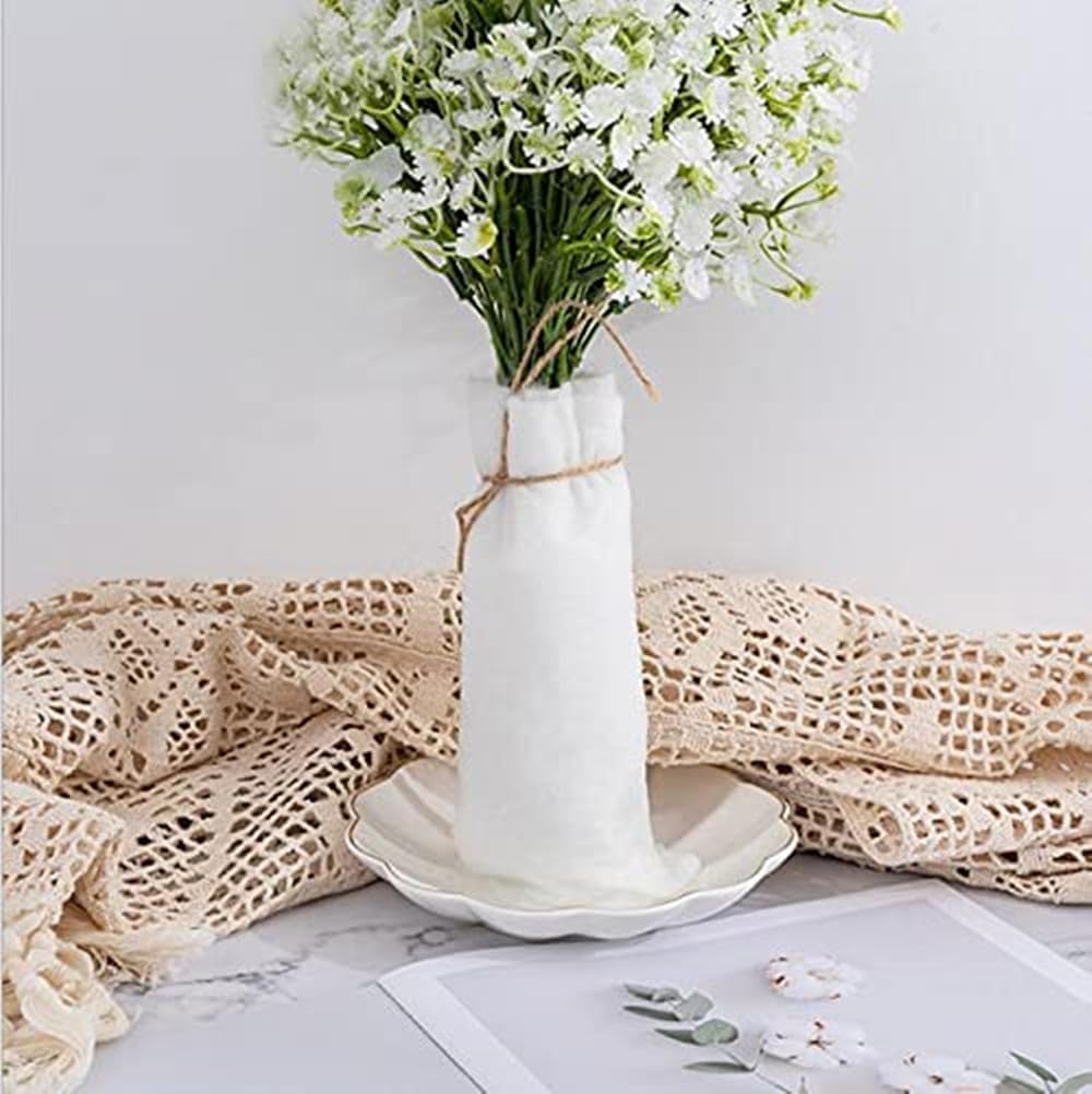 Ibluelover 10Pcs Flower Water Absorbent Cotton Fresh Flower Water Retainer Cotton Paper Floral Bouquet Watertube Replacement Flowers Wrapping Paper Wet Floral Foam Florist Arrangement Supplies