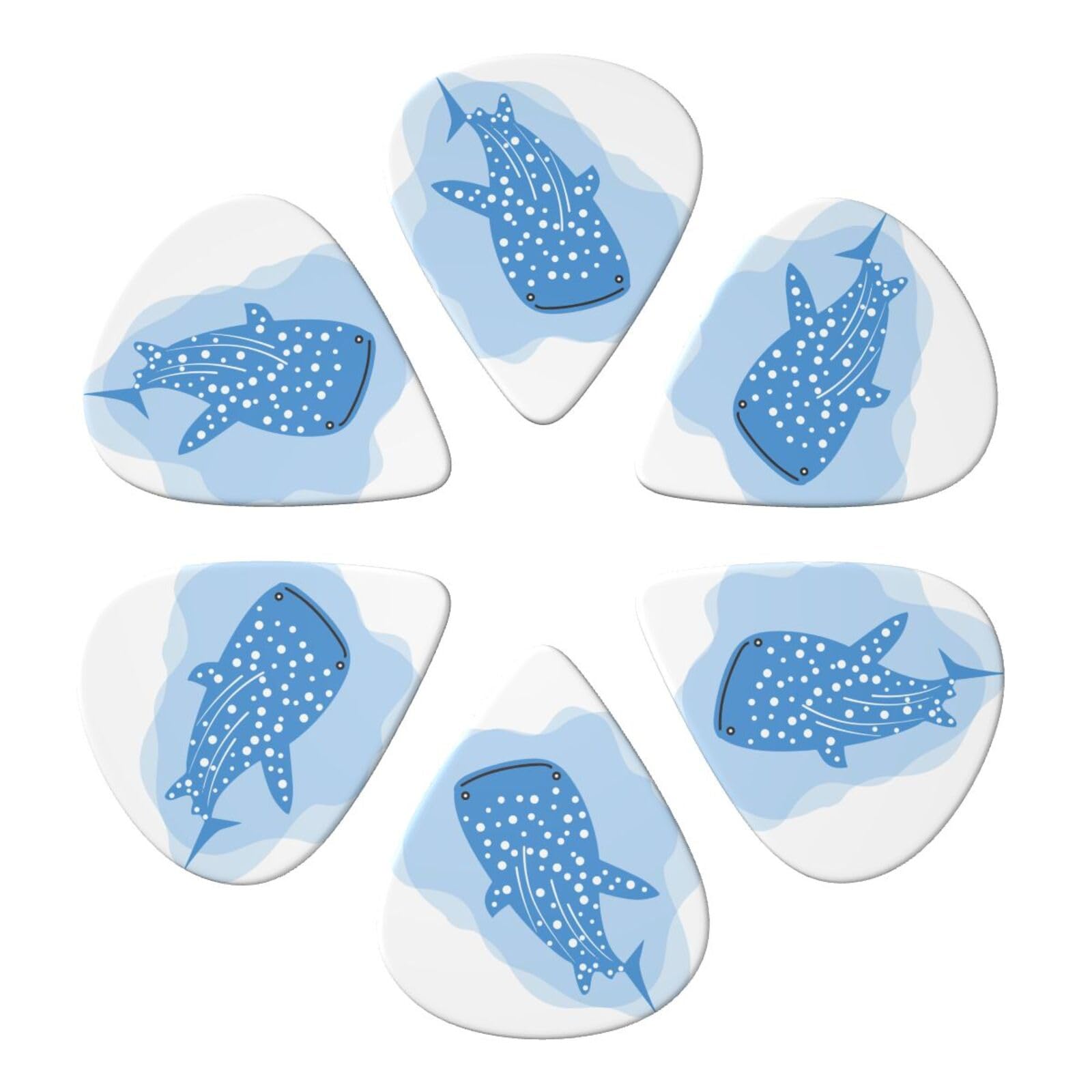 Amazon.co.jp: ギターピック 6枚セット 泳ぐジンベイザメ サメ 魚