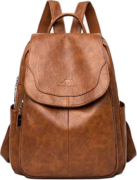 Amazon Co Jp Ksila リュック レディース リュックサック 大容量 軽量 レサー おしゃれ バック 旅行 カジュアル3way かばん 大人 かわいい 通勤 Freesizeブラウン シューズ バッグ