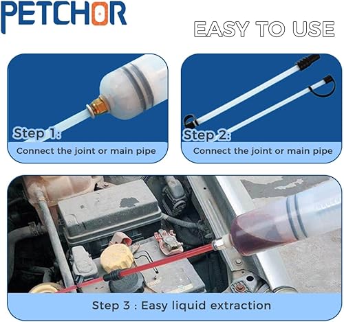 Miniatura 5 de Extractor de líquidos, jeringa de succión de 500 cc, bomba de llenado de extracción manual de jeringa de aceite, bomba de jeringa de fluido, succión