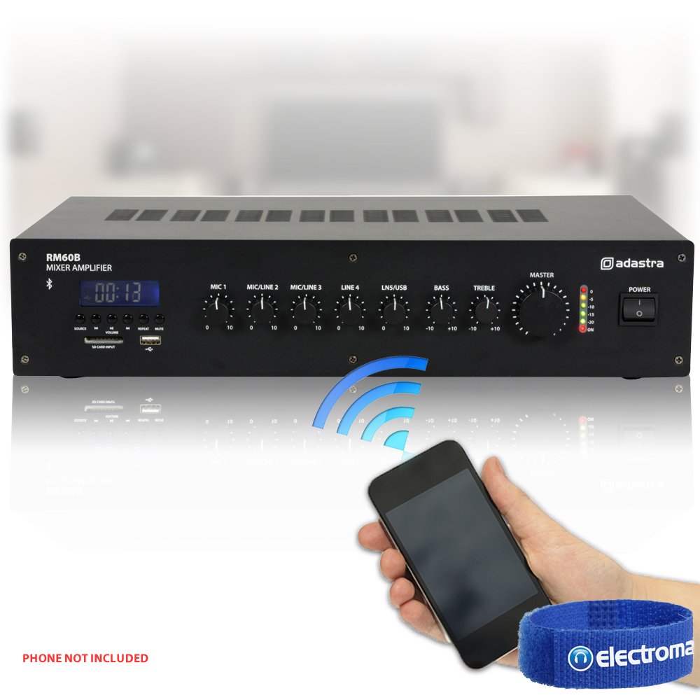 Power Dynamics 100V Line Multizone Speaker and Amplifier PA System Set