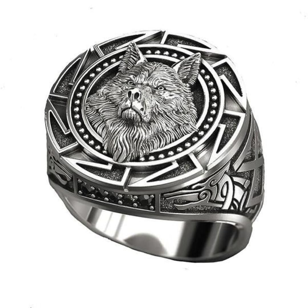 THE MEN THING VIKING WARRIOR WOLF SILVER - COPPER Ring for Men & Boys (Size : 21) (B0D1VPBV8V) Amazon Price History, Amazon Price Tracker
