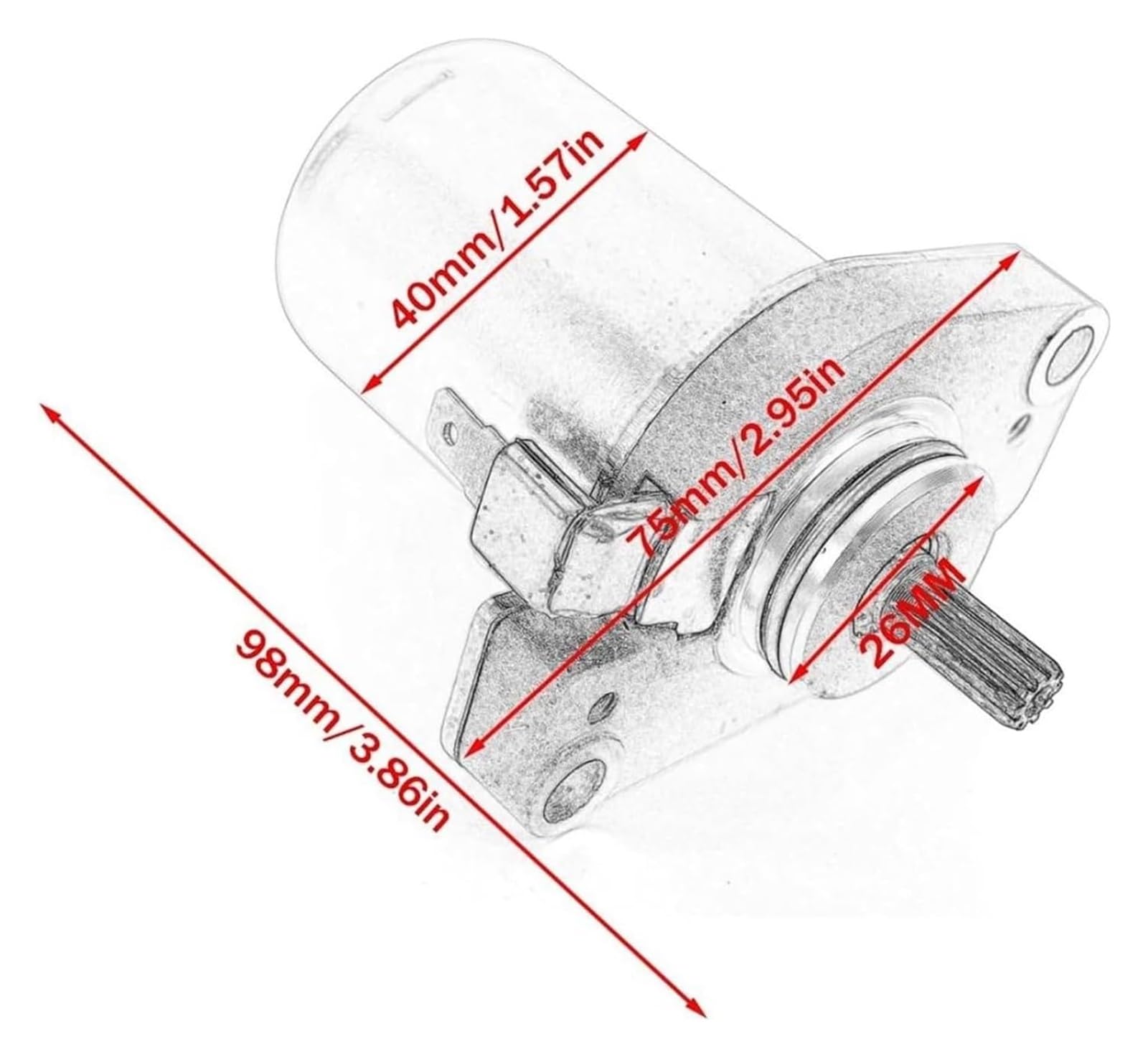 Per A&prilia Per Gulliver 50 1994 AP8206459 AP8206805 AP8224103 Motorino Di Avviamento Moto Motorino Avviamento Motore