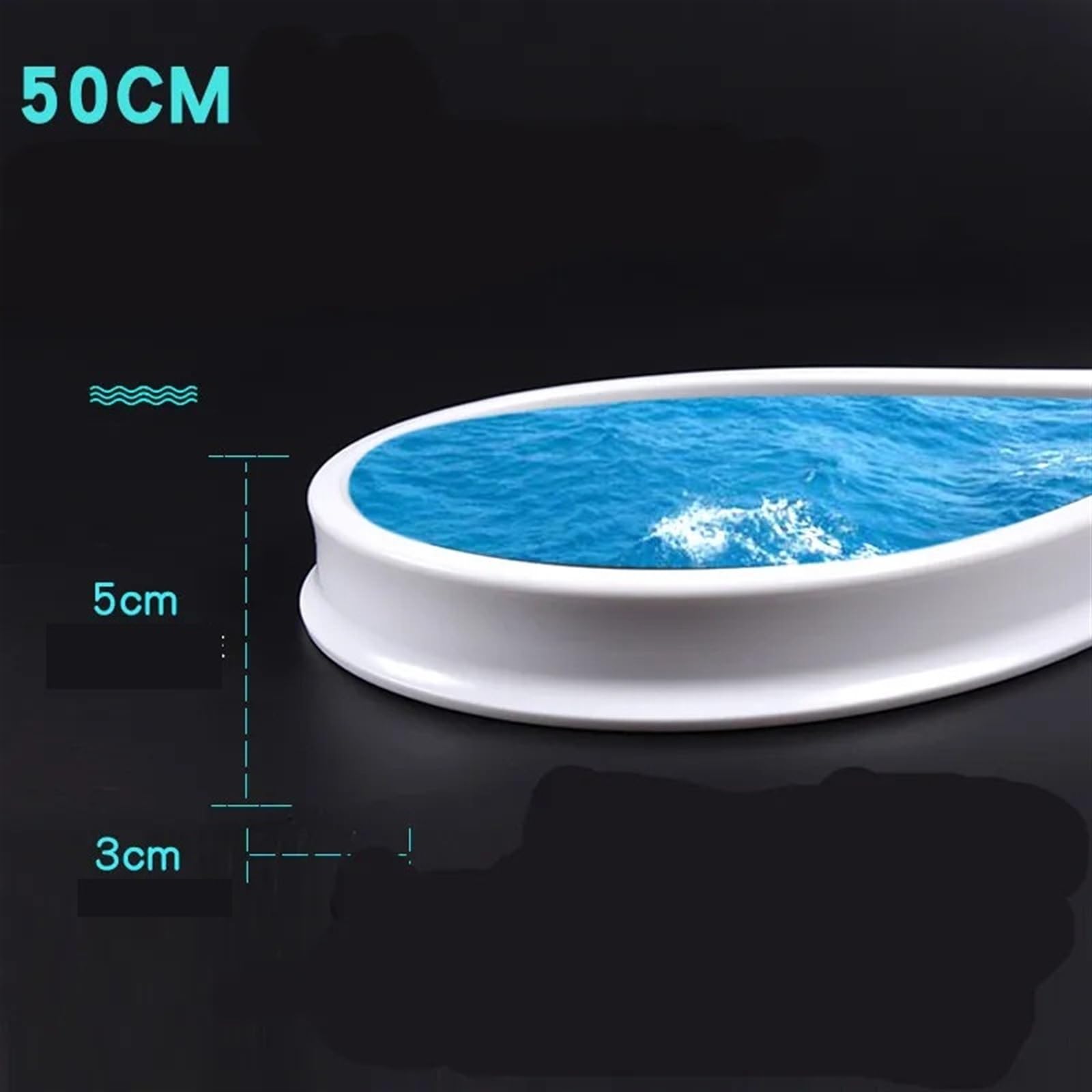 Schwallschutzleiste Dusche Badezimmer-Wasserstopper, Wassertrennwand, Trocken- und Nasstrennung, Hochwassersperre, Gummidamm, Silikon-Wasserblocker, rutscht Nicht für Badewanne(150cm)
