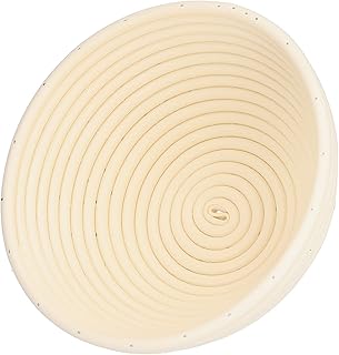 Cesta de Fermentación de Pan Lavable, Horneado de Plástico con Forma Innovadora, Cocina Esencial y Herramienta de Panadería para el Hogar Perfecta para la Prueba de Pan (Ronda de color marrón (Ovalo