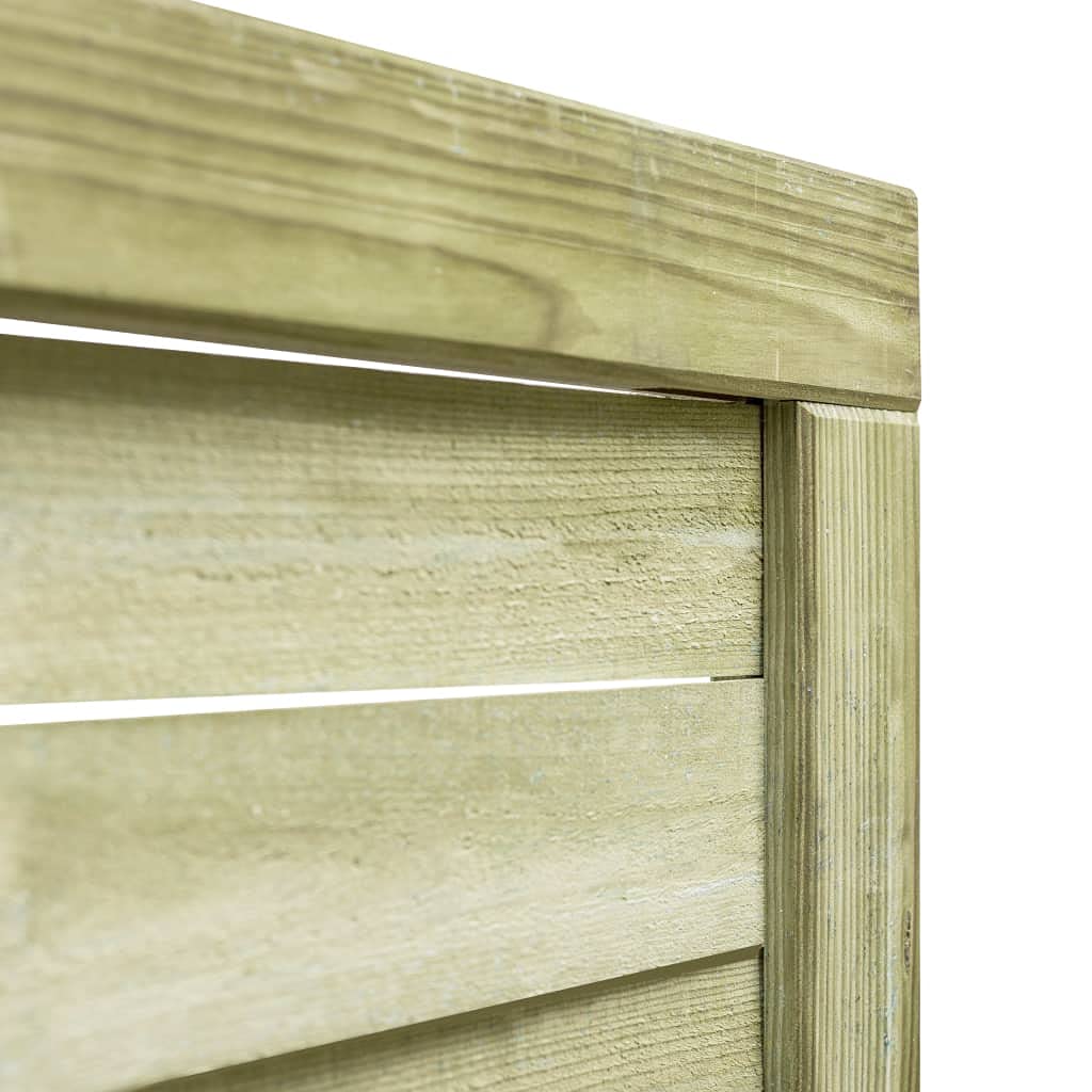 Cancello da giardino in legno massiccio, 100 x 125 cm, verde | Legno di pino impregnato in autoclave, resistente alle intemperie, robusto, facile da montare con viti