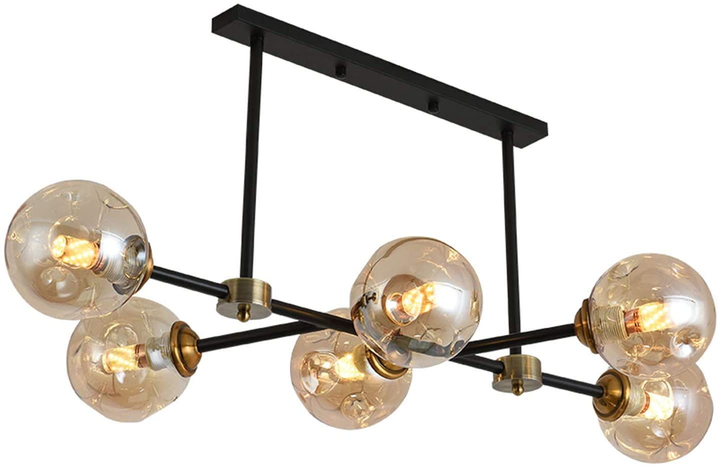 FZQSXAZU Gold Sputnik Chandeliers Modern Chandelier Old-Fashioned Industrial hting Ceiling hts Mid-Century Living Room Dining Bedroom-Gold 99x15cm Made in China