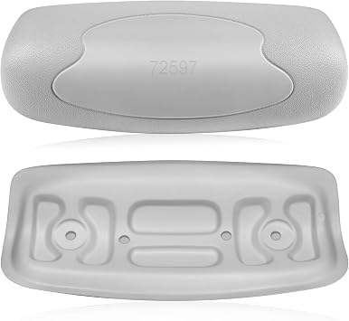 Bonbo 2-Pack 72597 Spas Replacement Pillow Fit for 2002-2007 Hot Spring Highlife Series Hot Tubs, Cool Gray Spa Headrest Replace for 72596 73339