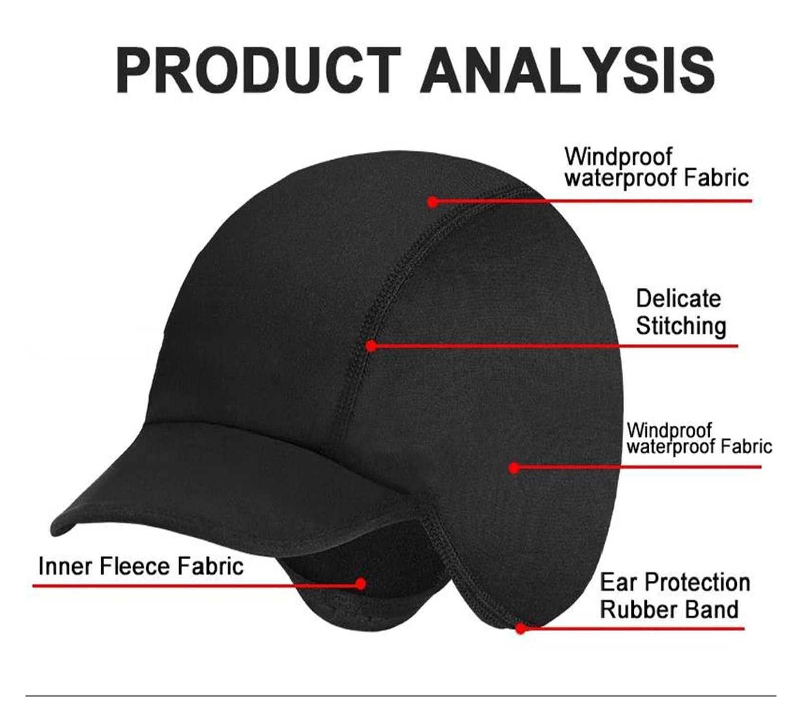 Montagne Moto Masque Facial Respirant Couvre-chef d'équitation de moto hiver coupe-vent polaire casquette de cyclisme course patinage ski moto équitation tête chapeau femme vtt vélo bandana de cyclism