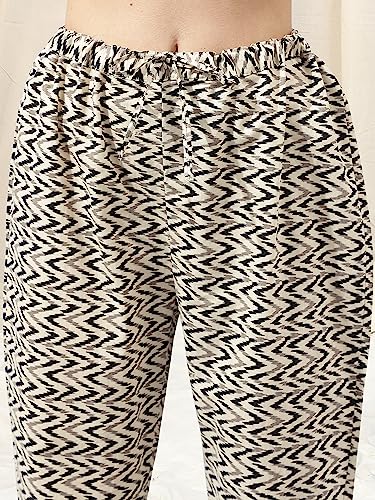 Image of MIRCHI FASHION Pure Cotton Straight Kurta Set for Women with Pant | Printed Kurta Pant Set | Ethnic Office Wear Kurta Set with Trouser