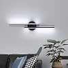 Riserva Wall Light LED Indoor, 24W Wall Lamp Black Modern, Minimalist Wall Sconce Linear Aluminium for Living Room, Bedroom, Hallway, Corridor, 6500K Cool White [Energy Class E]