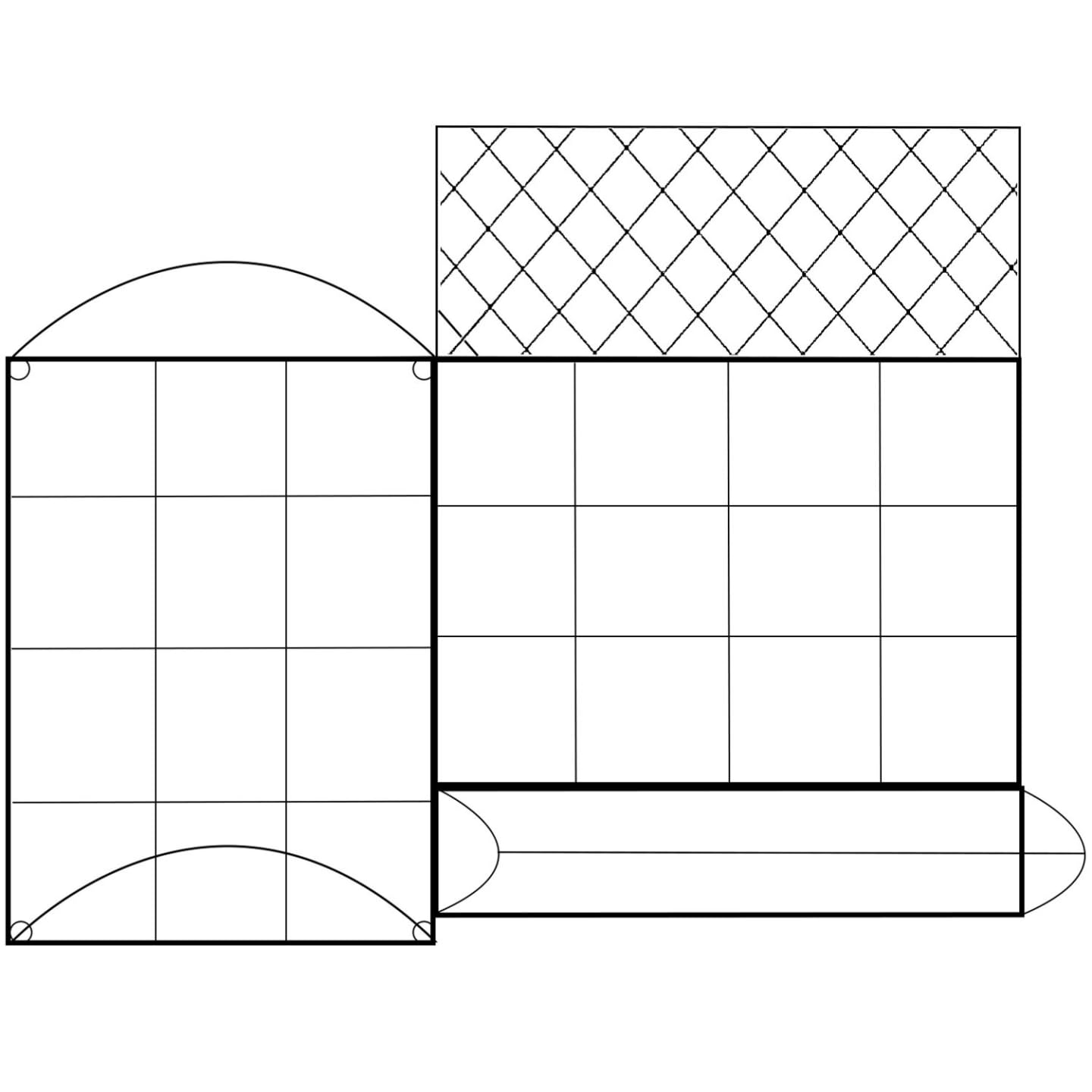 IDMarket - Kit Completo di 3 vasche modulari in Metallo per orto e Serra di pomodori + Traliccio + Copertura