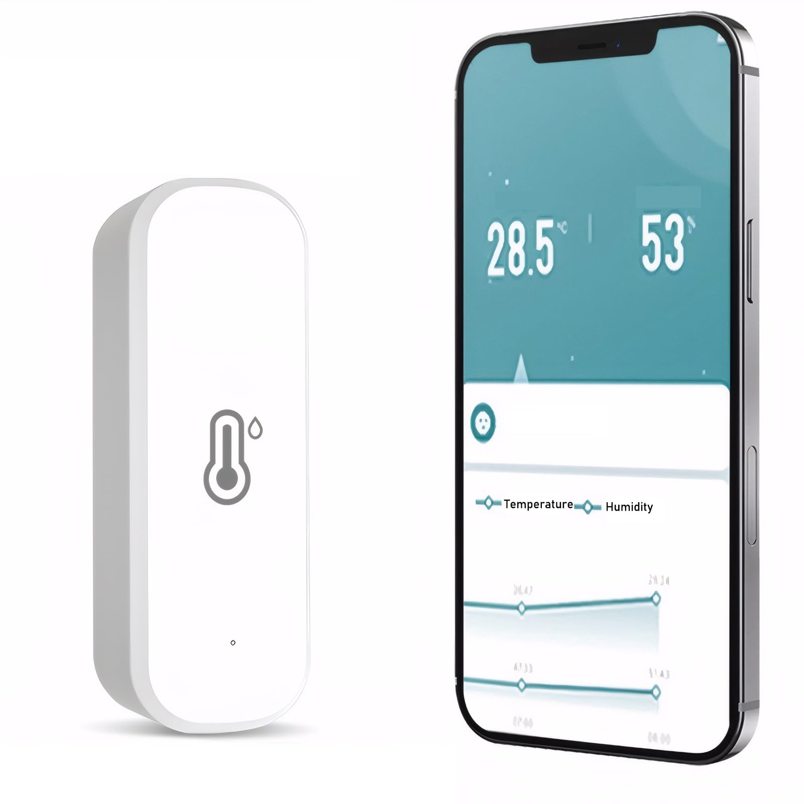 Mengshen Smart WiFi Temperature Humidity Sensor Wireless Indoor Hygrometer