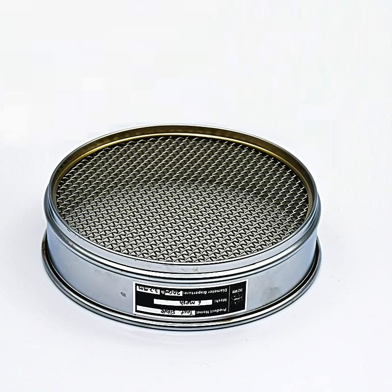 Tamis de laboratoire Sampling Inspection Pharmacopeia Standard Test Sieve 304 Susciter Filtre maillage chroming cadre R20CM ouverture 2-5 mm (Capacity : 6 mesh 3.2mm)