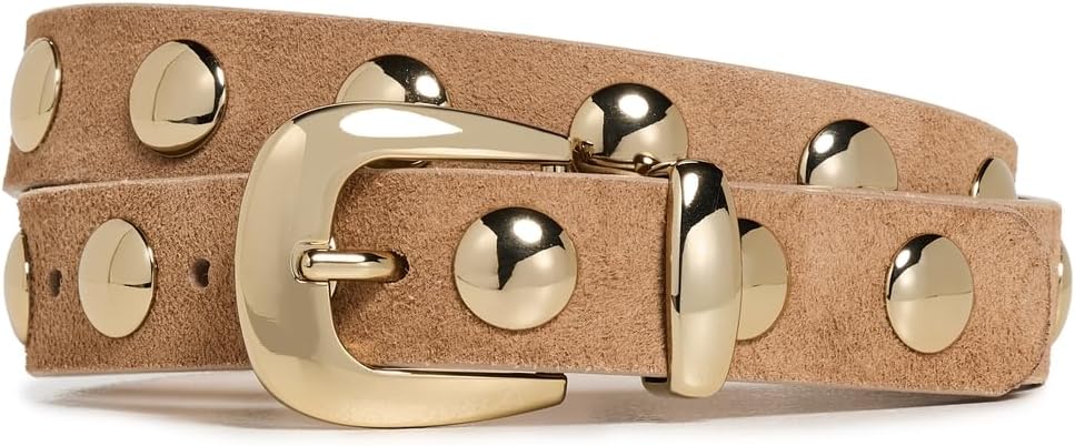 Madewell Women's Studded Western Belt In Suede