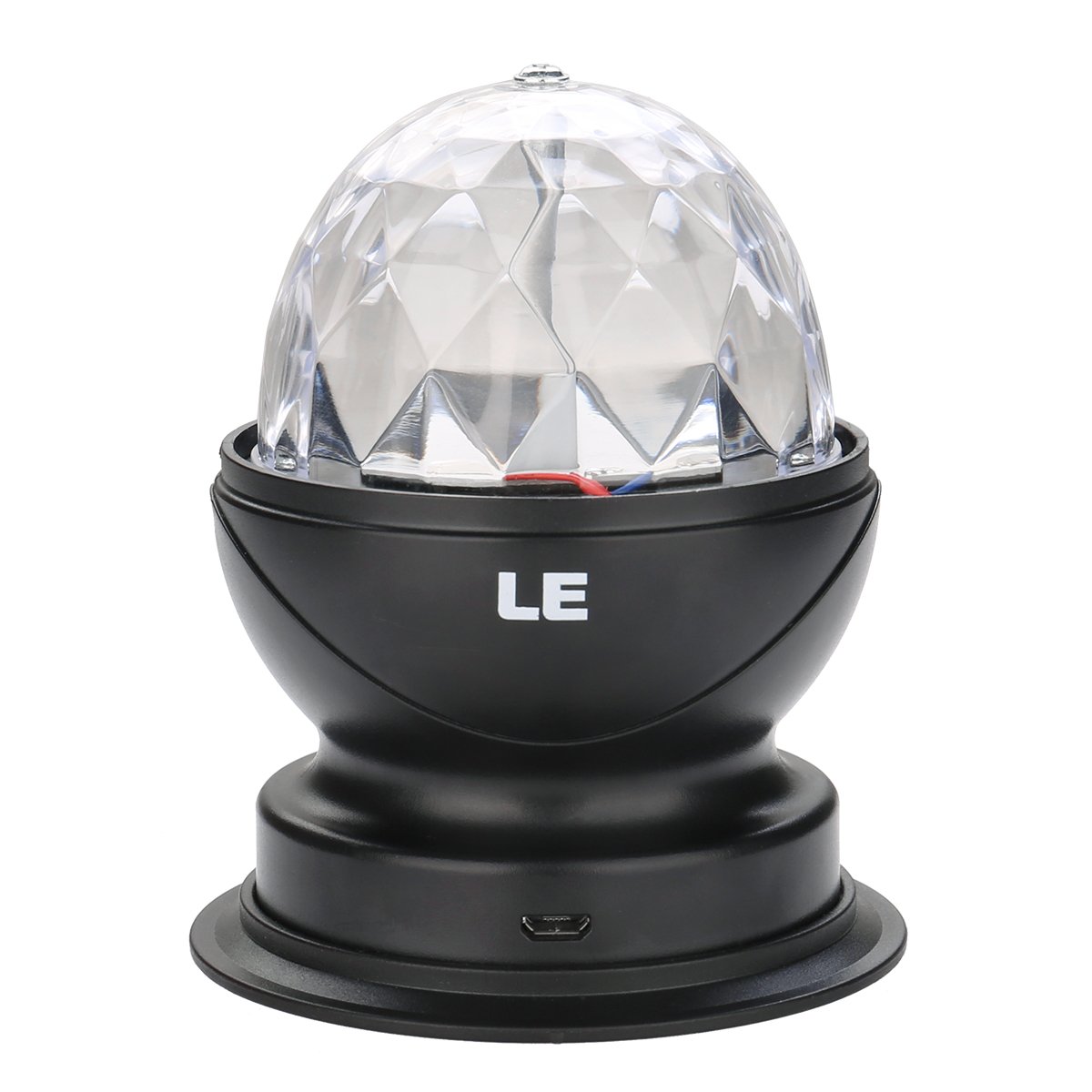 LE Luci Discoteca, Rotazione a 360° Lampada da Discoteca per Natale, Feste, Bar, Club, Car, Regalo per Bambini