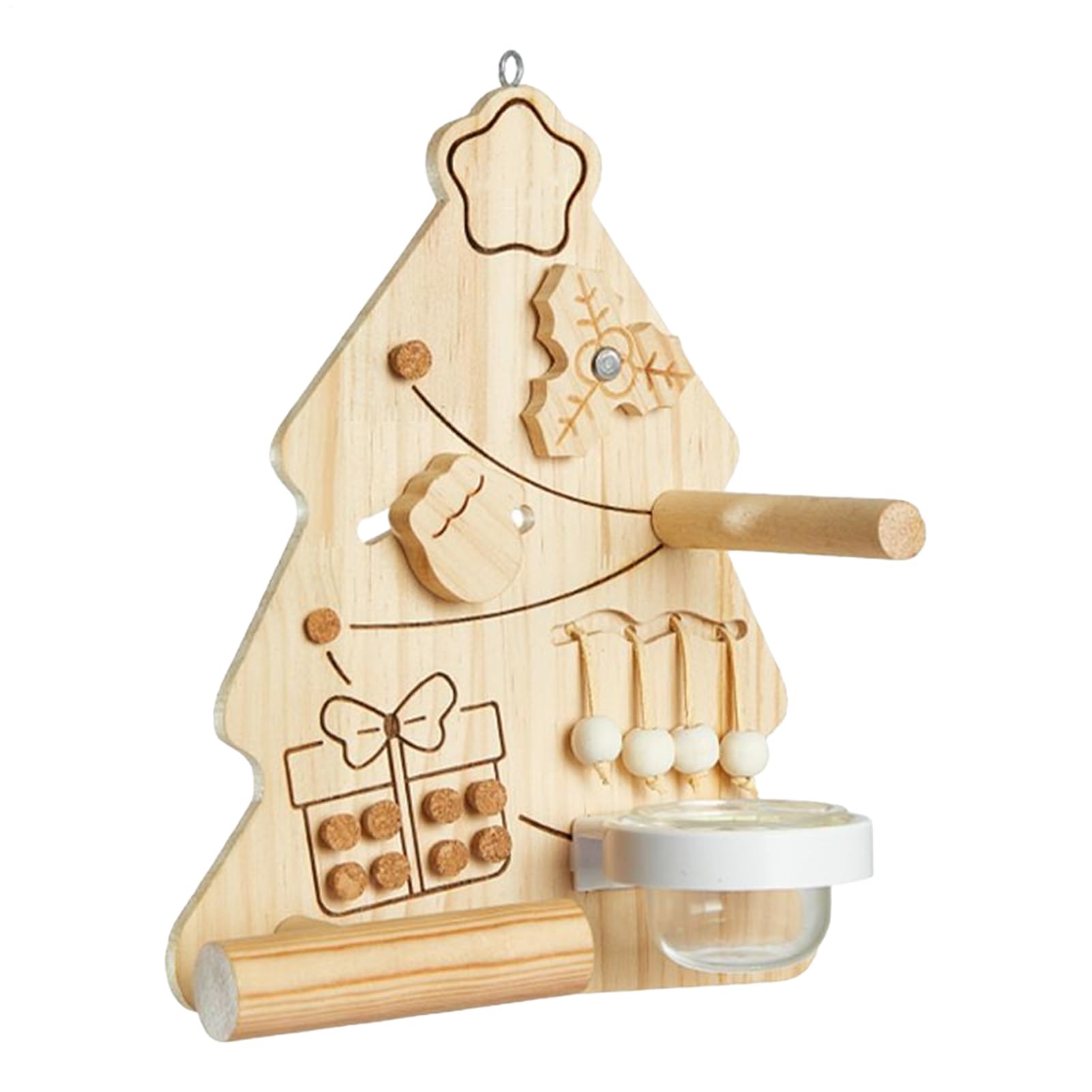 Jouets pour oiseaux contre l'ennui : perche d'escalade en bois pour calopsitte