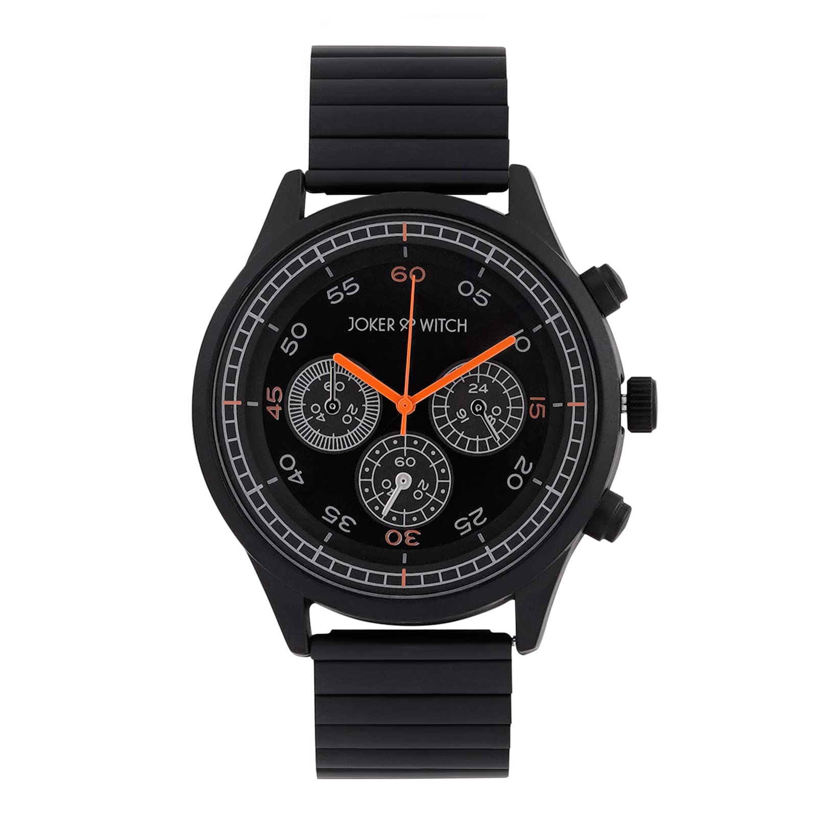 Joker & Witch Aladar Black Non Functional Chronograph Dial Metal Analogue Watch for Men (B0C69W4R93) Amazon Price History, Amazon Price Tracker