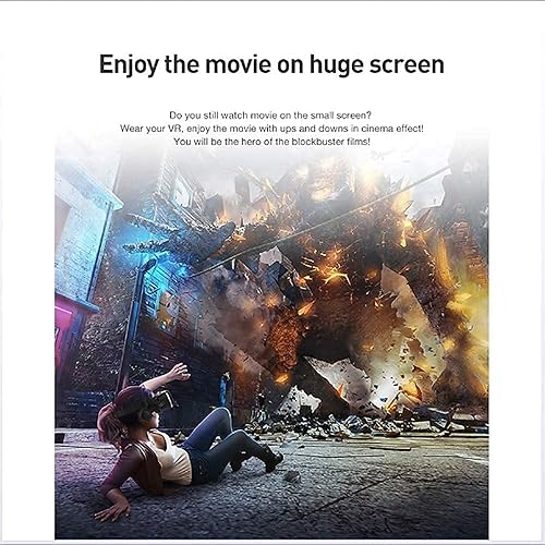 Miniatura 6 de Virtual Reality VR Headset, 3D Glasses Headset VR Goggles, Virtual Reality Glasses with Adjustable Earphones & One-Button Call Answering, for Gaming