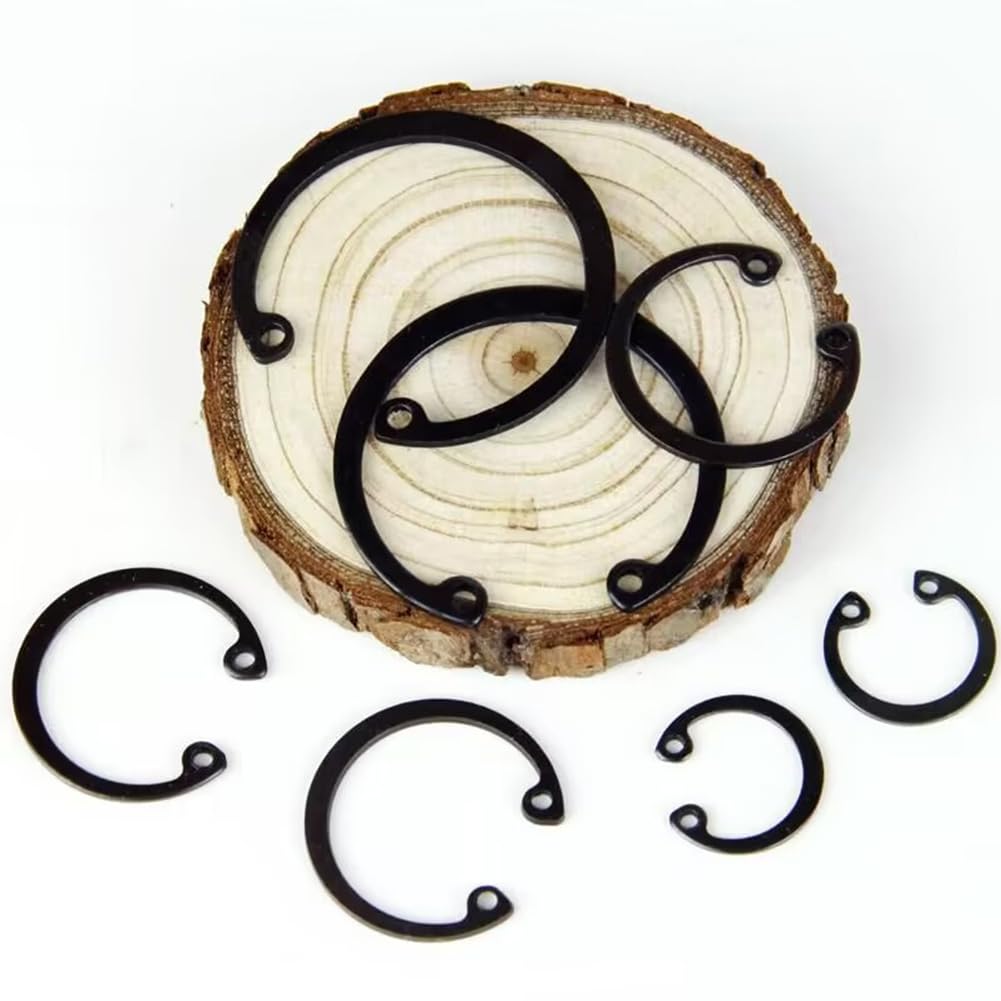 Circlip Interior, Anillos de Seguridad, Anillos de Retención, Circlips Anillos, Clips en C Internos, Clip de Retención Interno, Con Caja de Almacenamiento, para Rodamientos, Poleas, Ejes,160 piezas