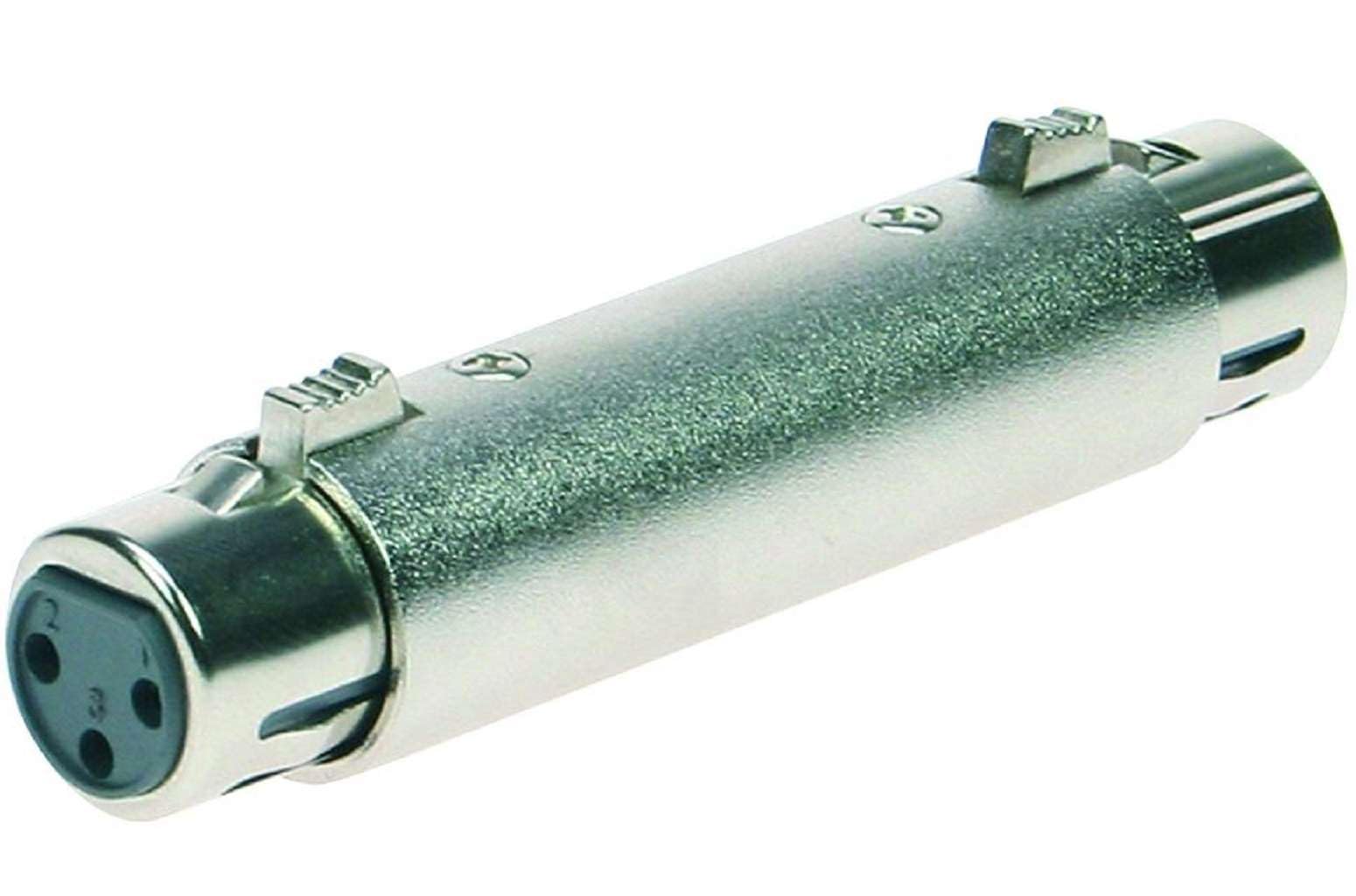 Adam Hall 12 Sets Connectors Ganzmetall Adapter Verbinder Konverter - XLR 3 pol Female Kupplung auf XLR 3 pol Female Kupplung Buchse + XLR Stecker auf XLR Stecker