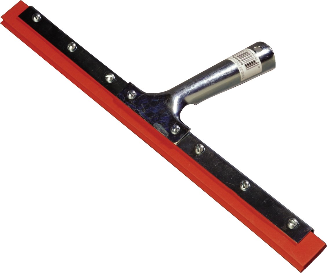 Carlisle 4007400 double-blade profesional Espátula de goma con marco de acero inoxidable galvanizado, 14 "Ancho (caja de 12)