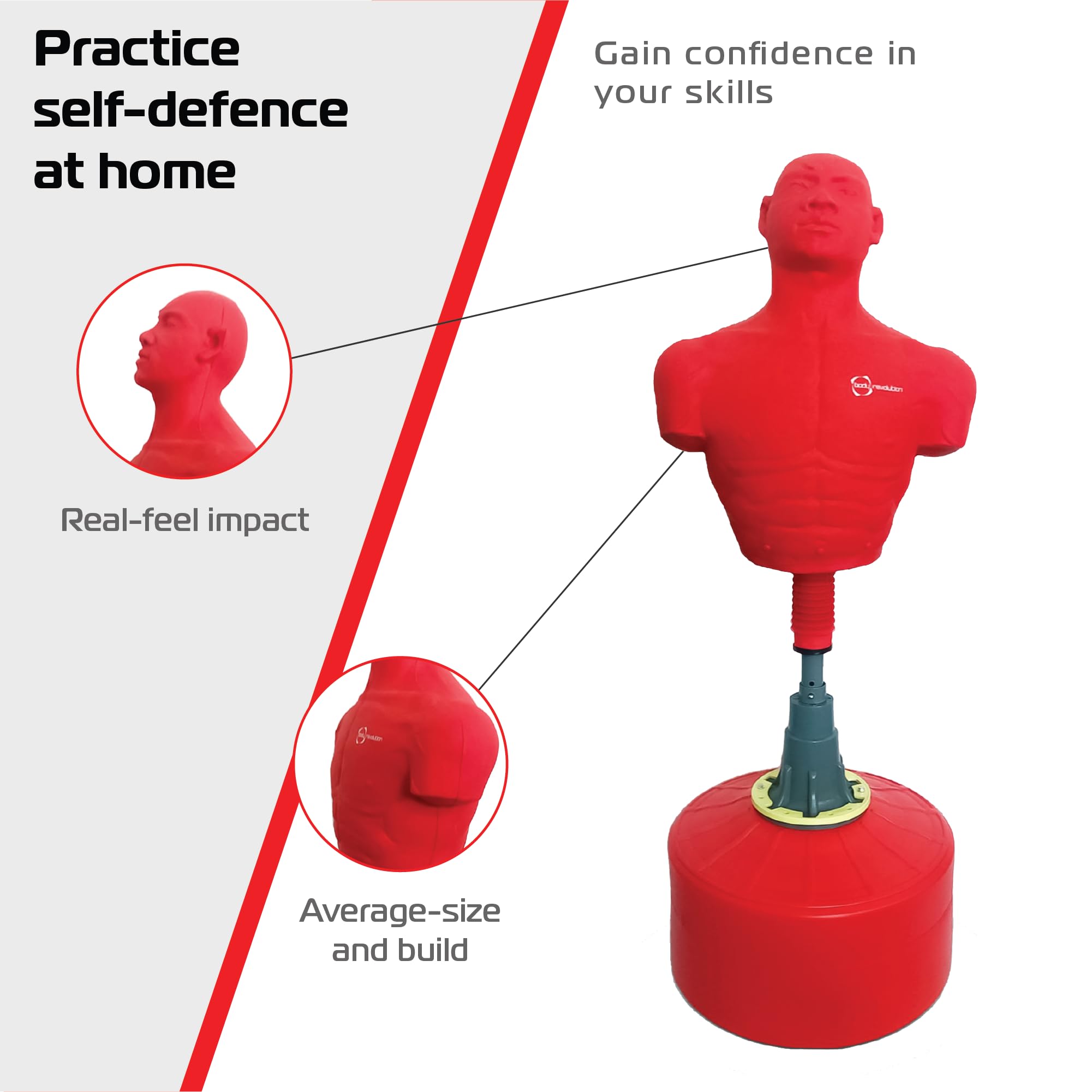 Sacco Da Boxe Da Terra Ad Alte Prestazioni Per Adulti, 175 Cm, Con