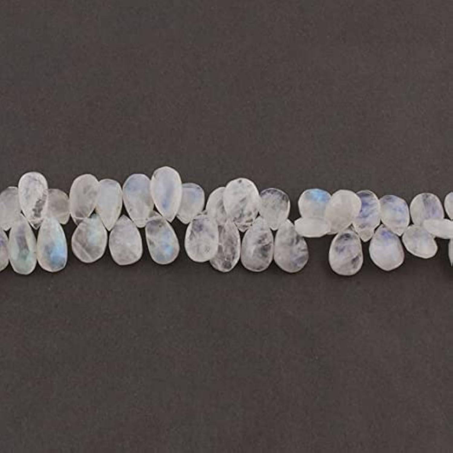 Perle de lune blanche facettée poire LKBEADS de qualité supérieure pour bijoux artisanaux haut de gamme