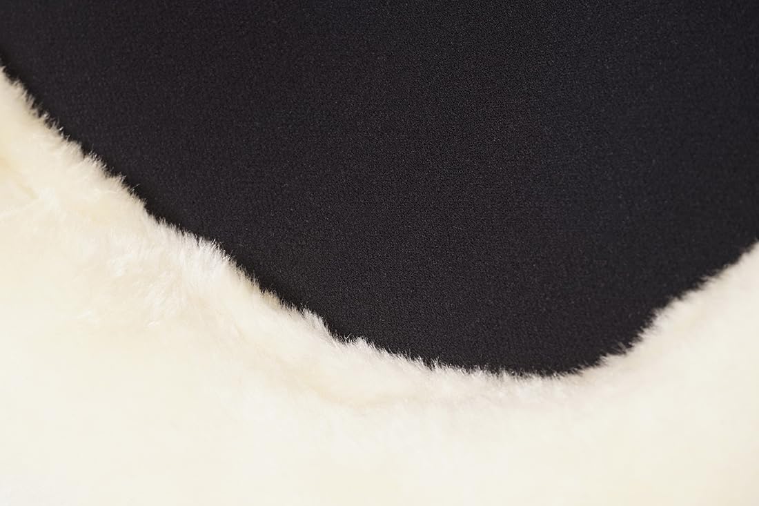 Equinate Memory Foam Sattelpad Austin mit weichem synthetischem Lammfell S - Sattelkissen für Pferd und Pony, Sattel Korrekturpad