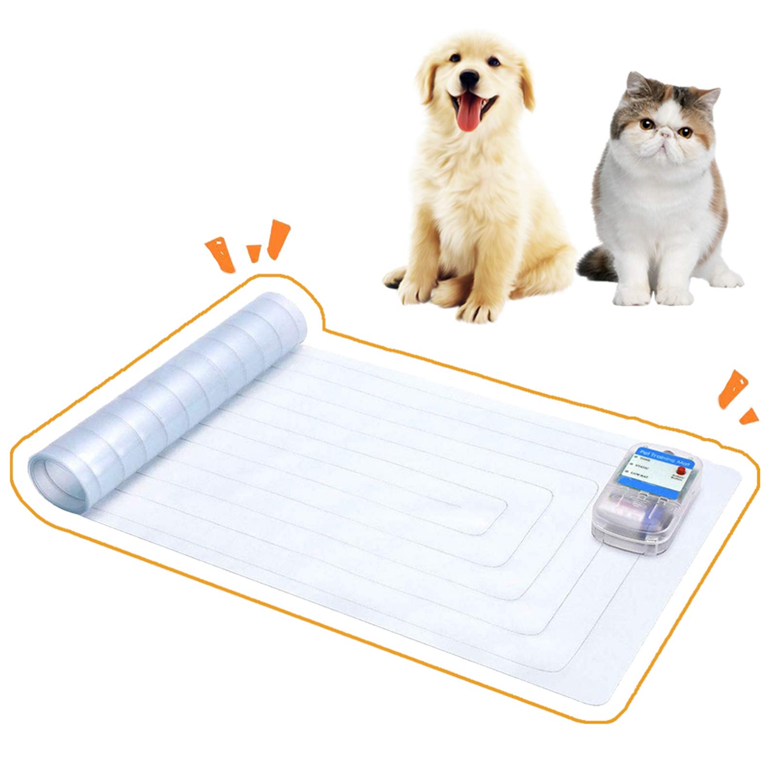 Tapis De Dressage pour Animaux D'intérieur Scatmat pour Chiens Et Chats, Coussin De Choc Électronique pour Animaux De Compagnie, Tapis Répulsif/Dissuasif À 3 Modes pour Garder Les Animaux
