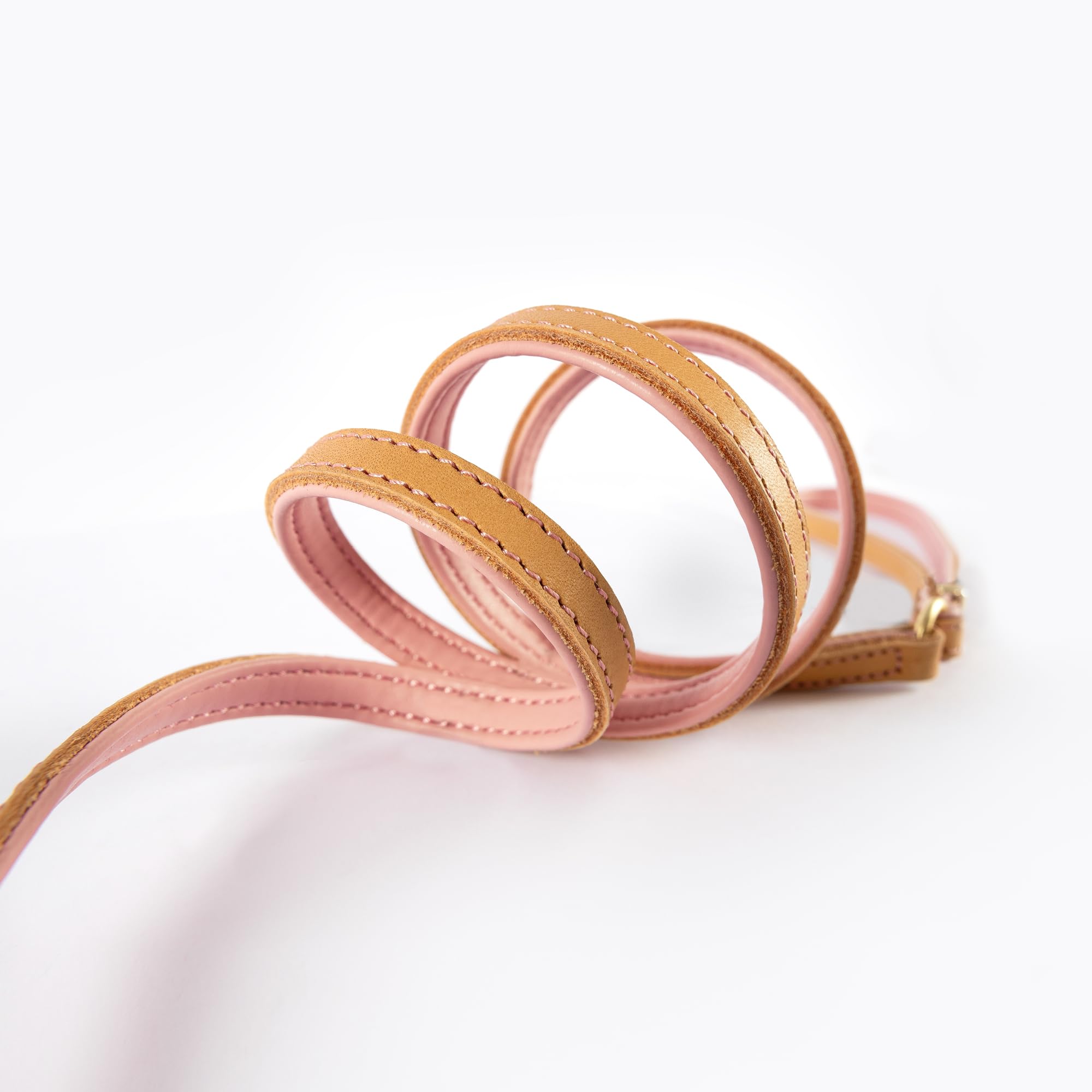 EZYDOG Oxford Leather Dog Lead, Blush, Regular - Image 4