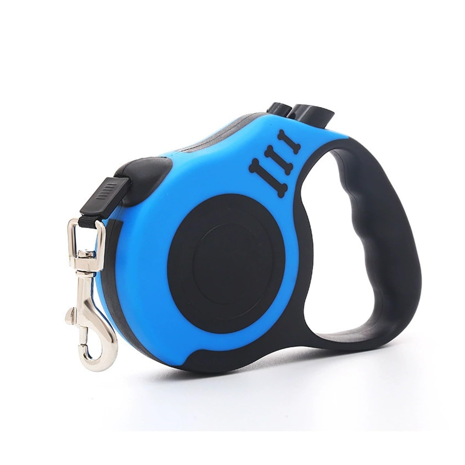 GOUJIAN Correa Retráctil For Perros, 360° Sin Enredos, Control con Un Solo Botón Y Resistente Material De Nailon, Correa Larga Retráctil con Soporte Correa De Perro Retráctil(Blue,5m)