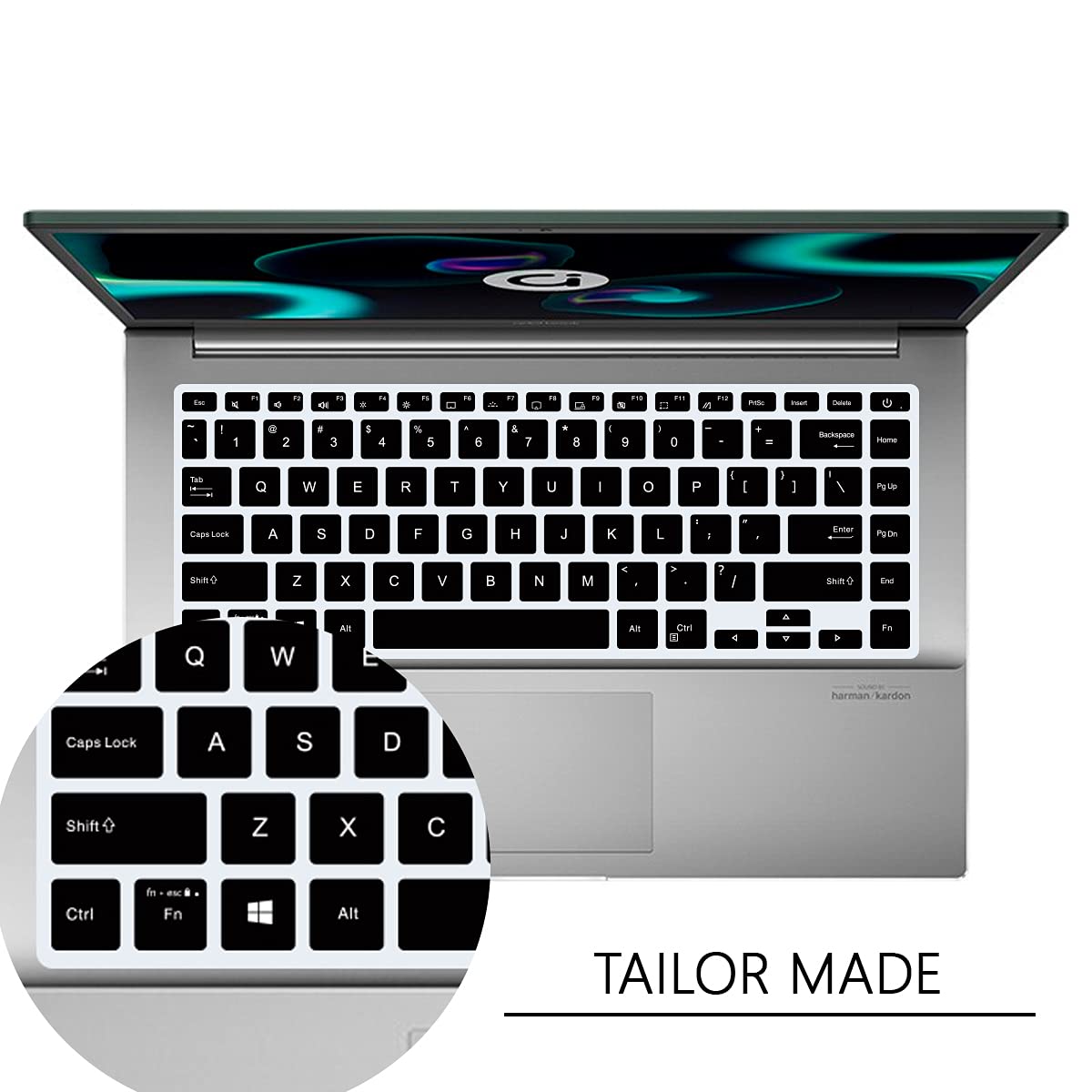 Tastaturabdeckung aus Silikon für ASUS VivoBook S14 S433 S435 M433 M413 X413 K413, 14 Zoll Asus E410 L410 ZenBook 14 ZenBook 14 ZenBook 14 ZenBook 14 UX43 5EG Q407IQ, Schwarz.