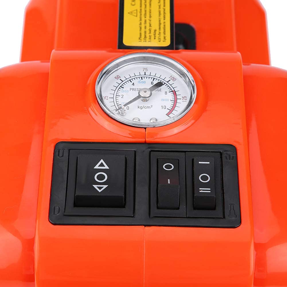 Cric Elettrico 5 T 12V DC, Sollevatore a Carrello Idraulico per Garage e Cric a Carrello di Emergenza per Auto, Camion, SUV,