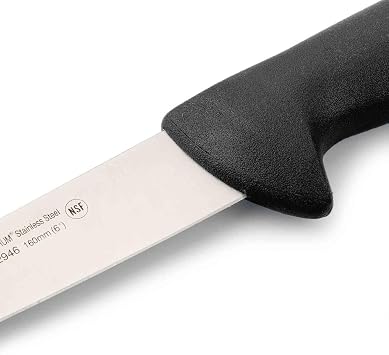 Arcos Butcher Knife 6 Inch Stainless Steel and 160 mm Narrow blade. Professional Knife. Ergonomic Polyoxymethylene Handle. Series 2900. Color Black