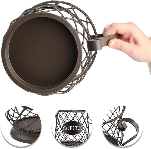 Miniatura 30 de TreeLen Soporte para cápsulas de café, organizador de tazas K, soporte de taza K de gran capacidad para tazas de 40 K, almacenamiento de cápsulas K