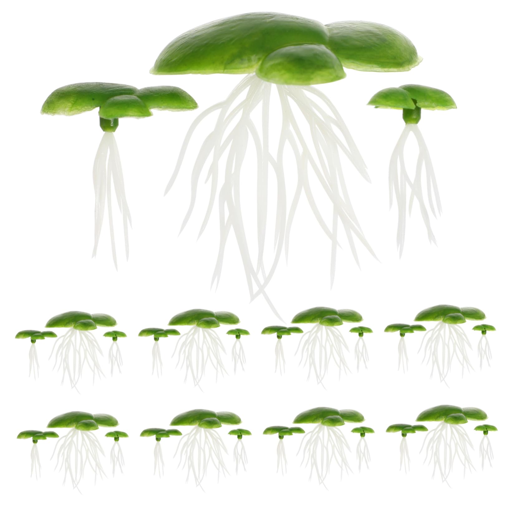 POPETPOP 4 Paquetes De Planta Artificial Lenteja De Agua Falsa Planta Acuática Decorativa De Lenteja De Agua Emulada De Pecera Decoración De a De Artificial