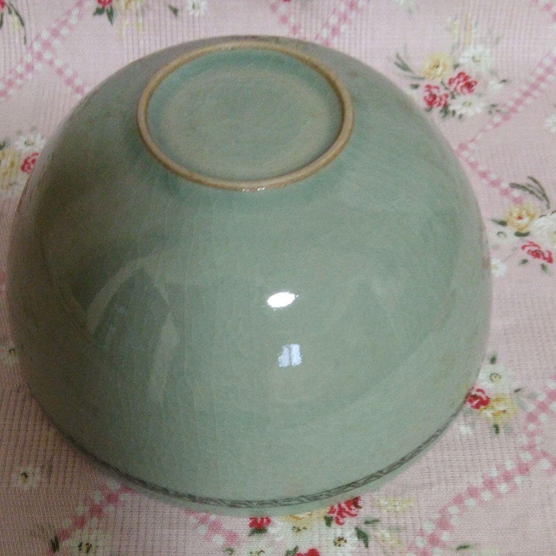 Amazon.co.jp: 抹茶茶碗 青磁 柳海剛 童子 : 文房具・オフィス用品