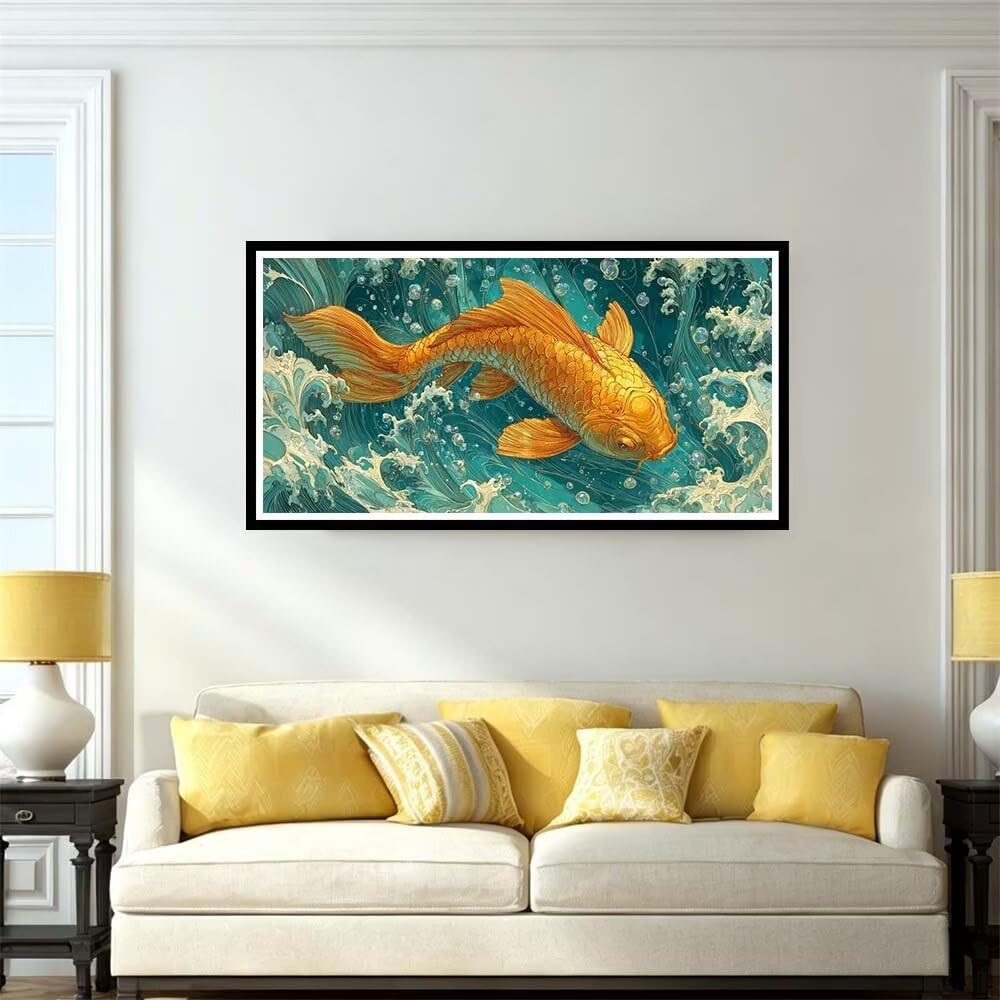 Diamond Painting Eckige Steine Goldfische Diamond Painting Bilder -L513