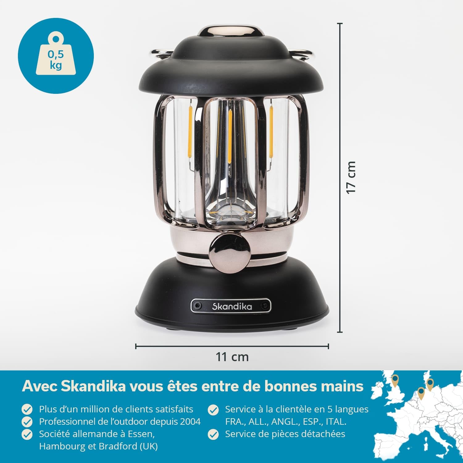 Lanterne Exterieur AMALIA Bandeau LED 8W / 600LM Connectable Avec Couleur De Lumière Réglable Et Intensité Variable Lampe De Camping Rechargeable Lanterne Exterieur AMALIA Bandeau LED 8W / 600LM Connectable Avec Couleur De Lumière Réglable Et Intensité Variable Lampe De Camping Rechargeable