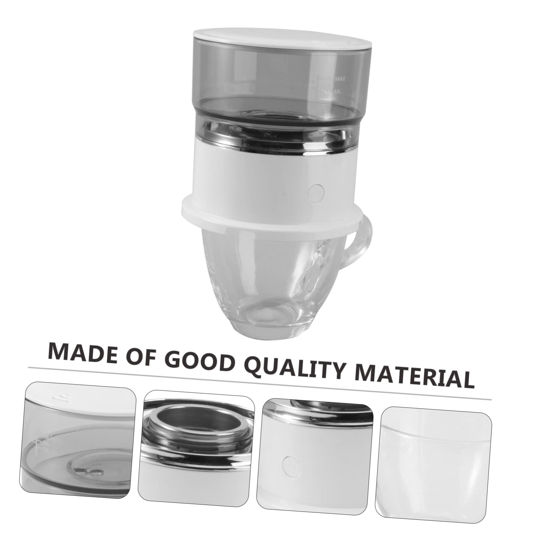 PRETYZOOM Macchina da Caffè Manuale a Goccia Filtro per Fondi Inclusi 160ml Stili multipli in Acciaio Inossidabile e Materiale Plastico Resistente Portatile per Casa e Outdoor
